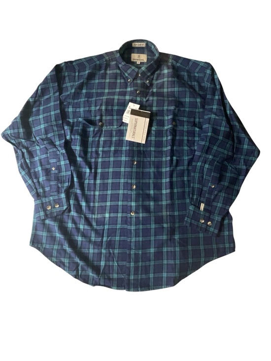 Browning Other - Browning Men’s Blue Green Syize: L flannel Plaid Button-Down Shirt